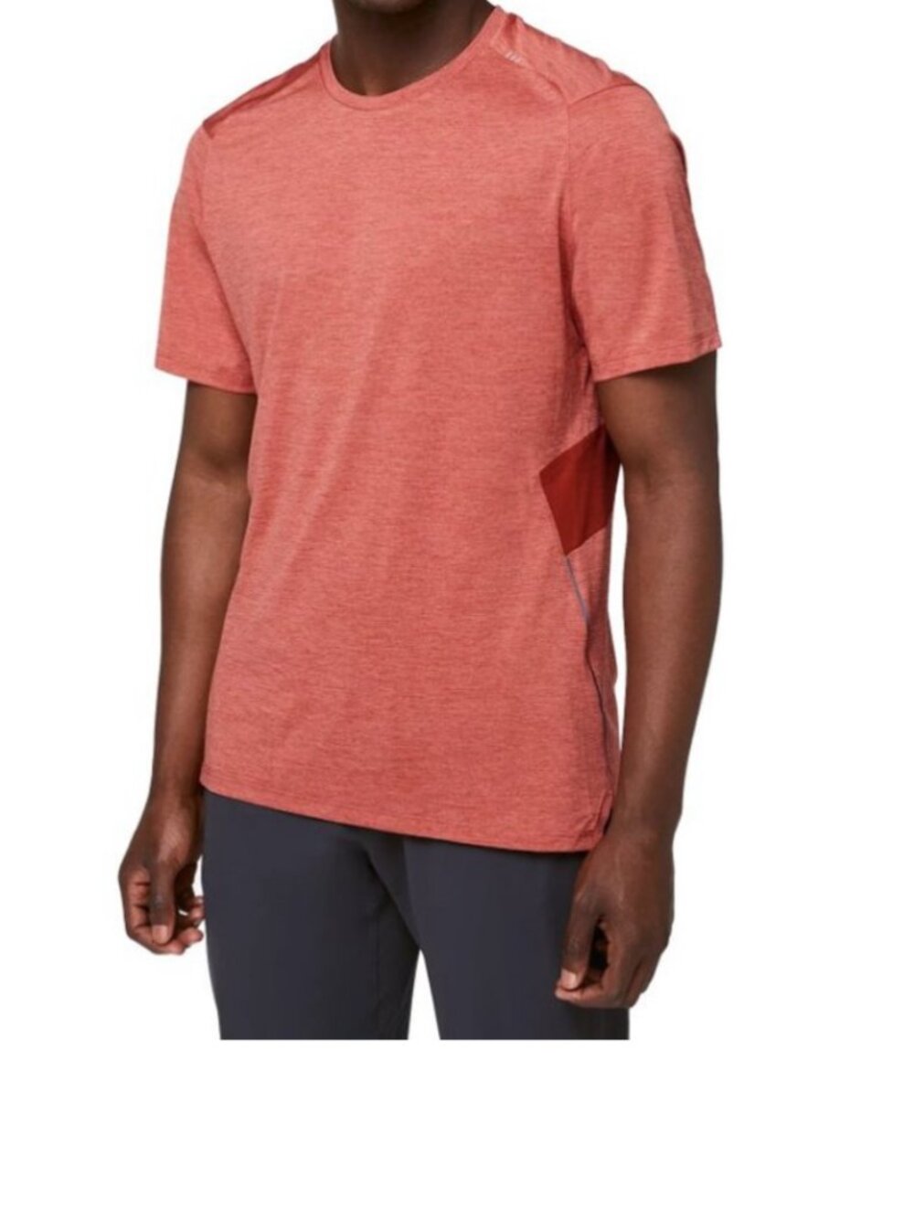 Lululemon Men's L Heathered Coral Fast and Free Tee
